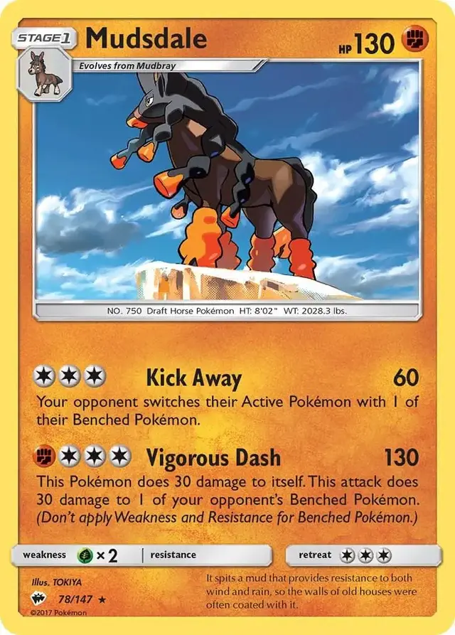 Mudsdale - Pokemon Burning Shadows #78
