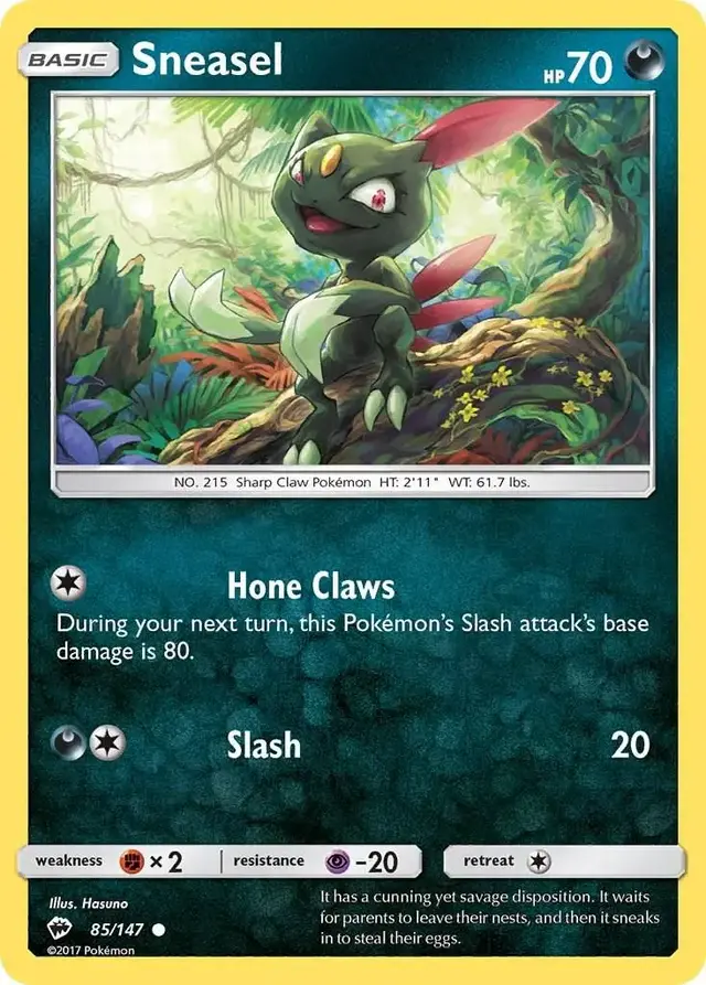 Sneasel - Pokemon Burning Shadows #85