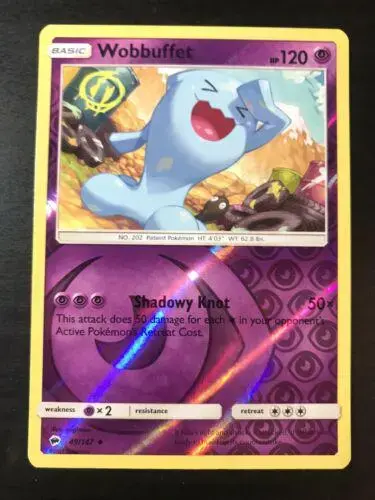 Wobbuffet [Reverse Holo] - Pokemon Burning Shadows #49