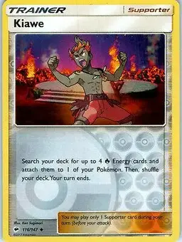 Kiawe [Reverse Holo] - Pokemon Burning Shadows