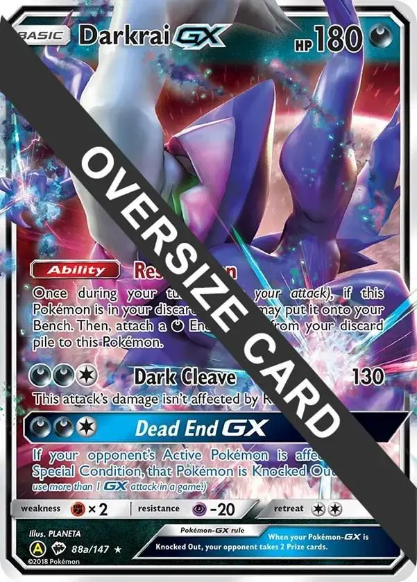 Darkrai GX [Jumbo] - Pokemon Burning Shadows #88A