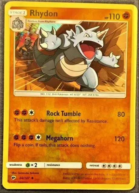 Rhydon [Reverse Holo] - Pokemon Burning Shadows #66