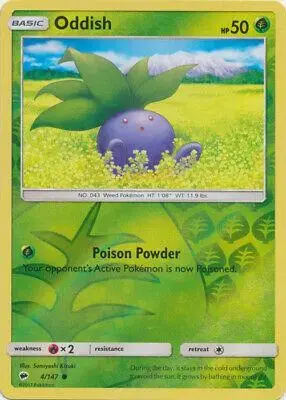 Oddish [Reverse Holo] - Pokemon Burning Shadows #4