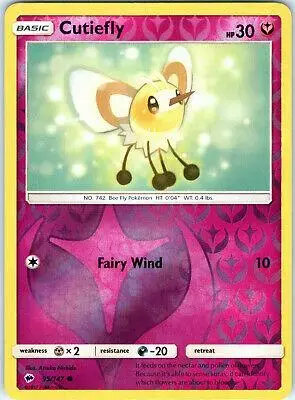Cutiefly [Reverse Holo] - Pokemon Burning Shadows #95