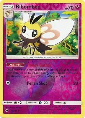 Ribombee [Reverse Holo] - Pokemon Burning Shadows #96