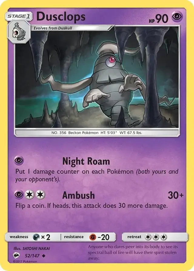 Dusclops - Pokemon Burning Shadows #52