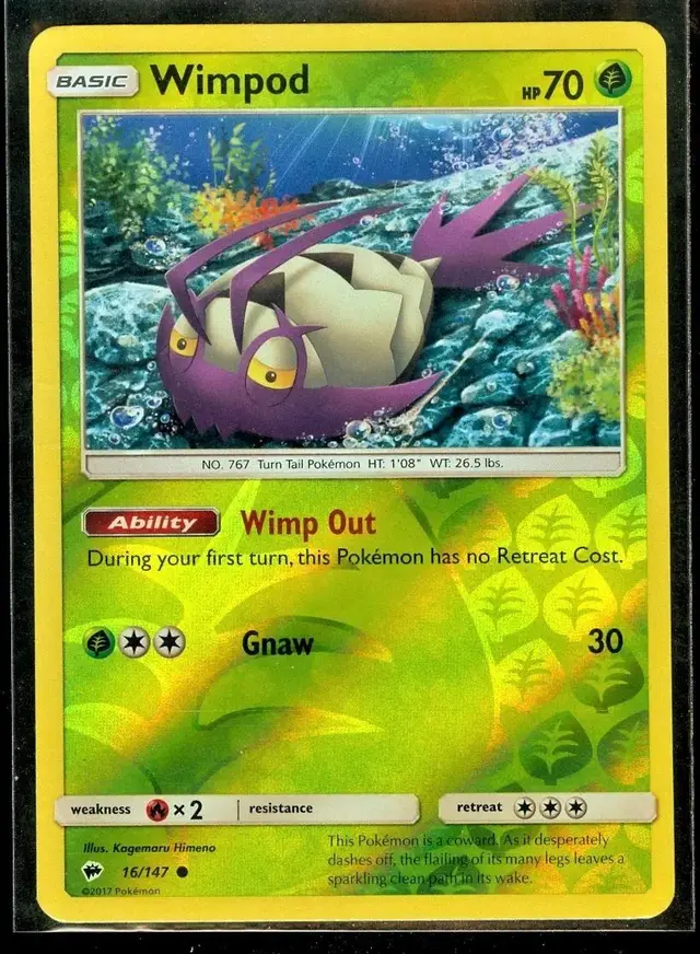 Wimpod [Reverse Holo] - Pokemon Burning Shadows #16