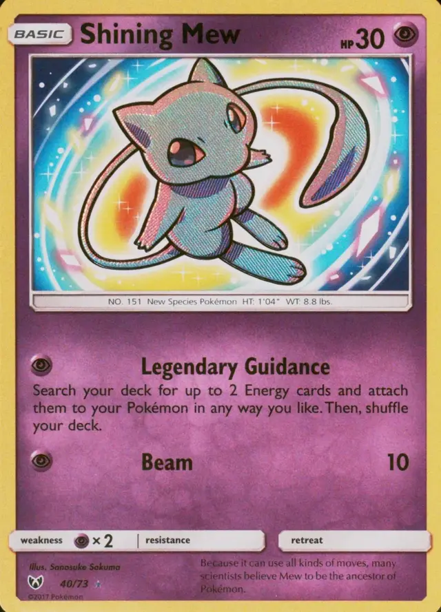Shining Mew - Pokemon Shining Legends #40