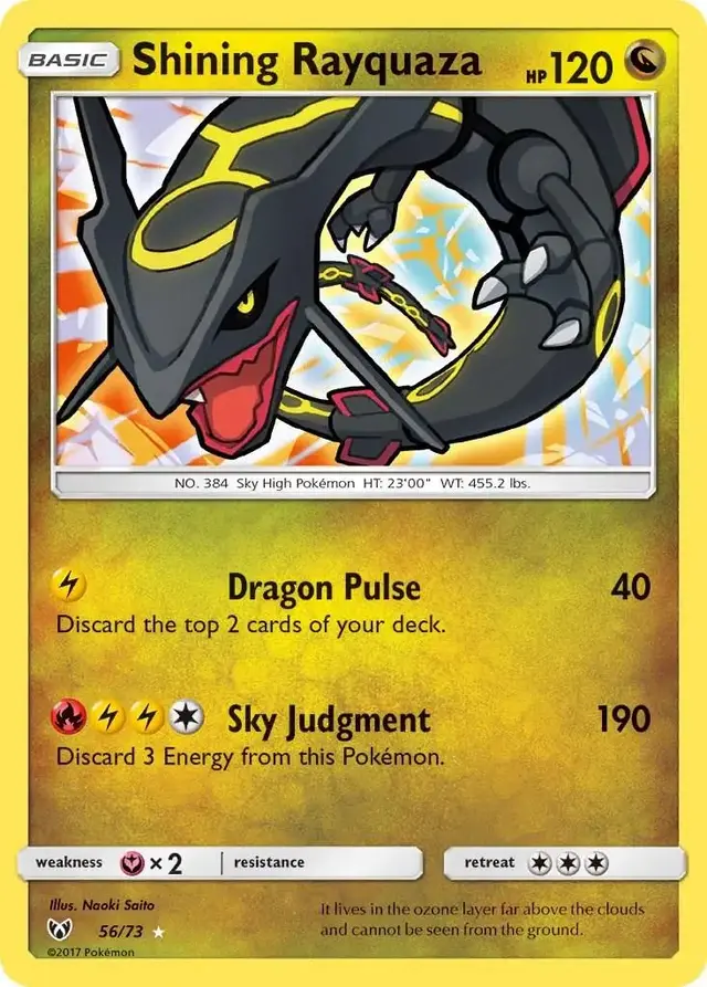 Shining Rayquaza - Pokemon Shining Legends #56