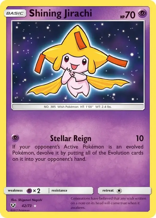 Shining Jirachi - Pokemon Shining Legends #42