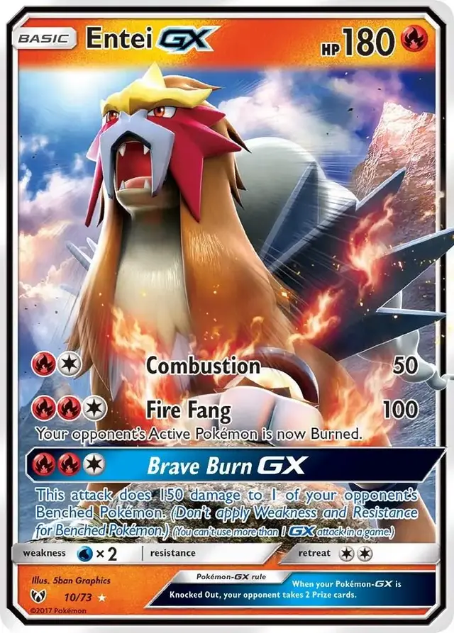 Entei GX - Pokemon Shining Legends #10