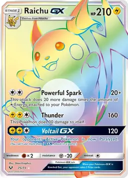 Raichu GX #75 - Pokemon Shining Legends