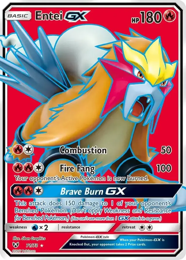 Entei GX - Pokemon Shining Legends #71