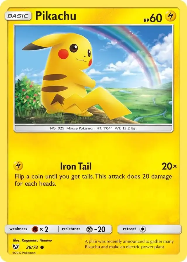 Pikachu - Pokemon Shining Legends #28