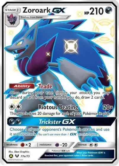 Zoroark GX - Pokemon Shining Legends #77a