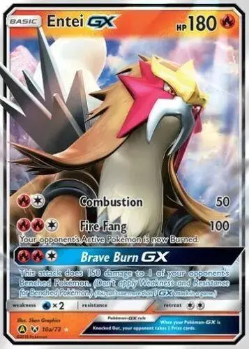 Entei GX - Pokemon Shining Legends #10a
