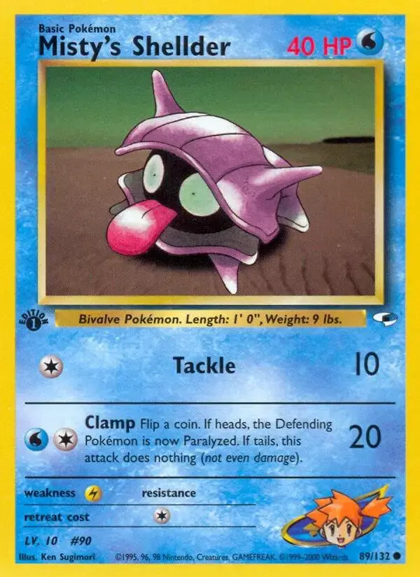 Misty's Shellder [1st Edition] - Pokemon Gym Heroes #89