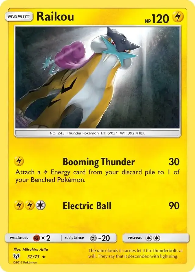 Raikou - Pokemon Shining Legends #32