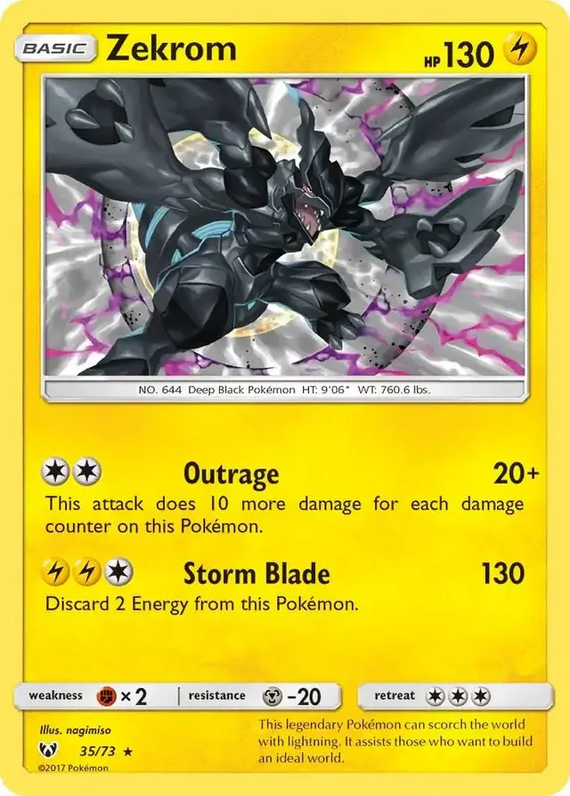 Zekrom - Pokemon Shining Legends #35