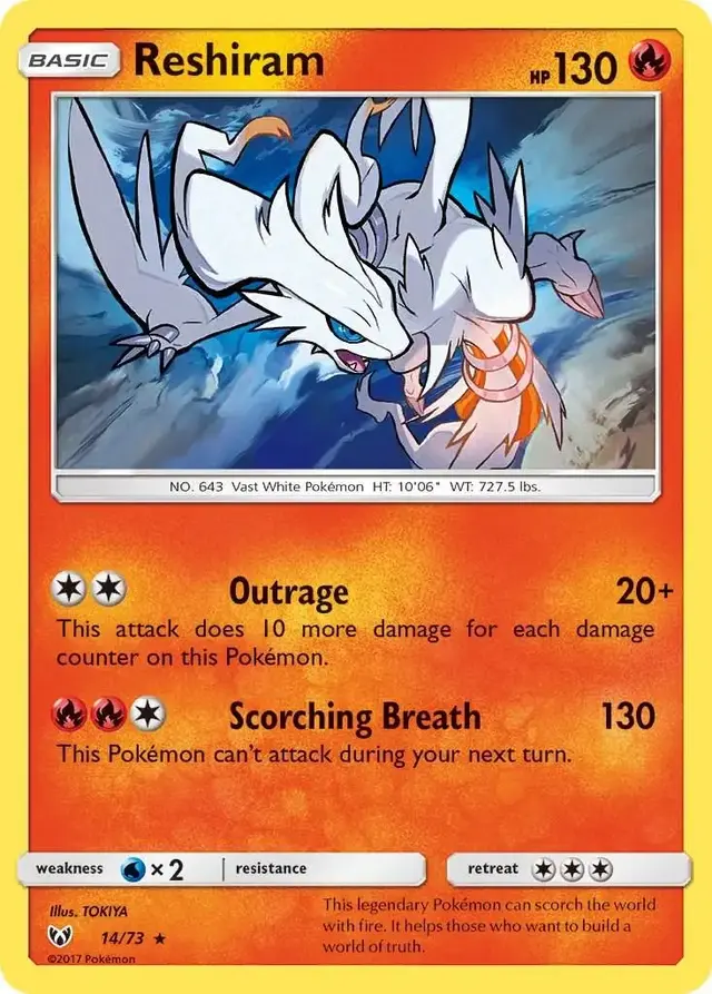 Reshiram - Pokemon Shining Legends #14