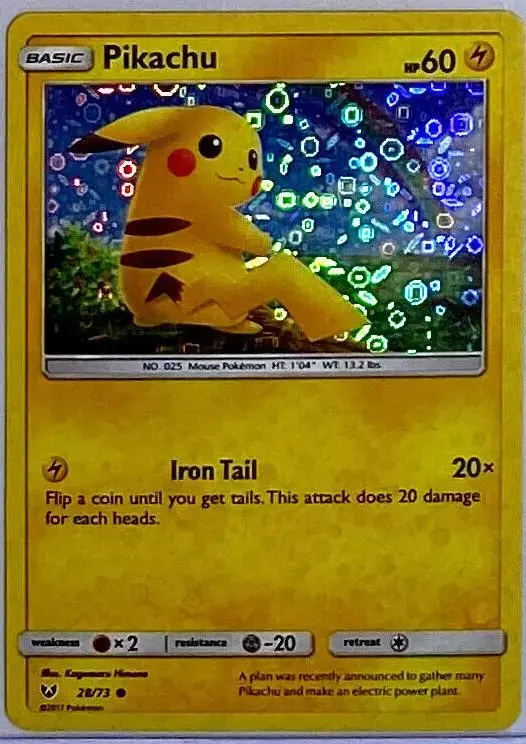 Pikachu [Sequin Holo] - Pokemon Shining Legends #28