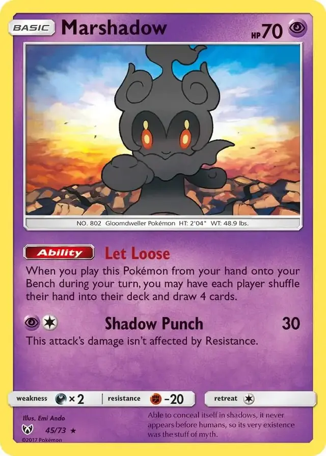 Marshadow - Pokemon Shining Legends #45