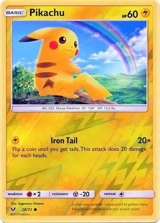 Pikachu [Reverse Holo] - Pokemon Shining Legends #28