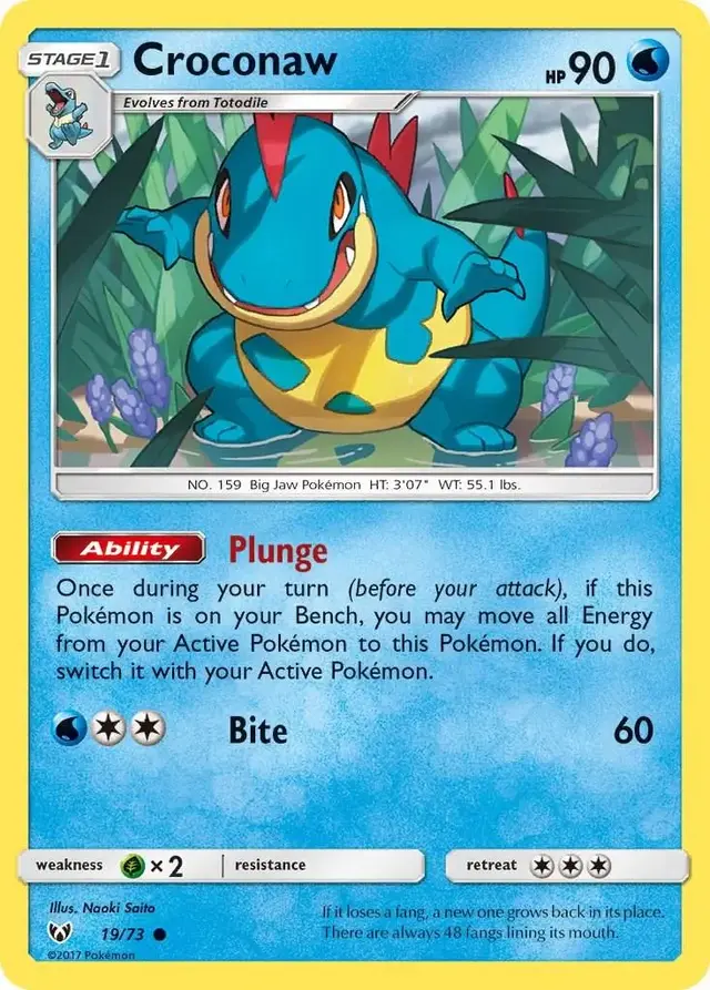 Croconaw - Pokemon Shining Legends #19