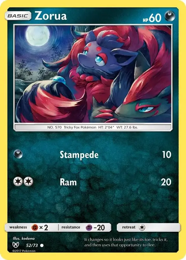 Zorua - Pokemon Shining Legends #52