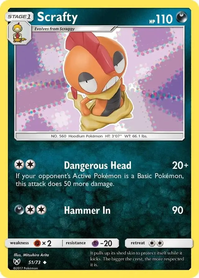 Scrafty - Pokemon Shining Legends #51