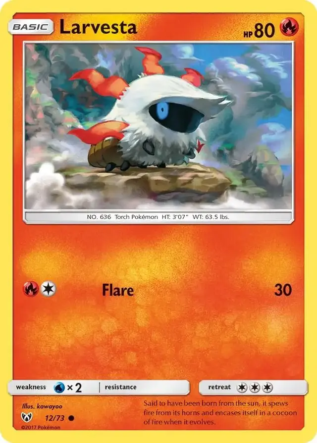 Larvesta - Pokemon Shining Legends #12