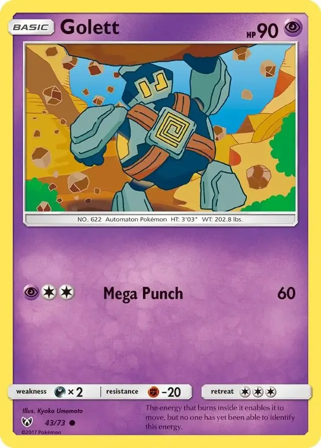 Golett - Pokemon Shining Legends #43