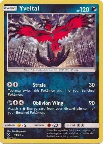 Yveltal [Reverse Holo] - Pokemon Shining Legends #54