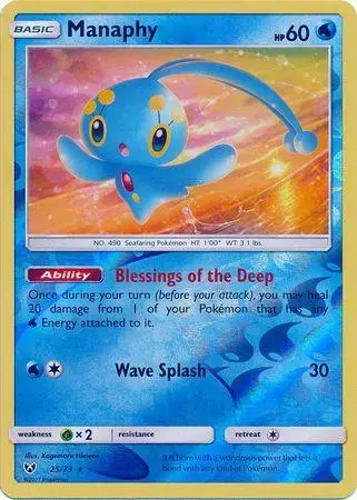 Manaphy [Reverse Holo] - Pokemon Shining Legends #25