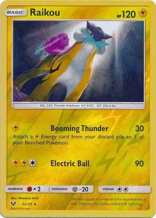 Raikou [Reverse Holo] - Pokemon Shining Legends #32