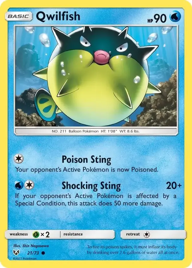 Qwilfish - Pokemon Shining Legends #21