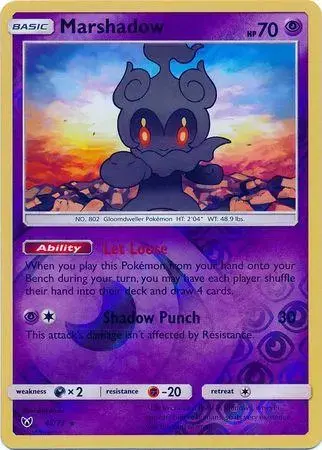 Marshadow [Reverse Holo] - Pokemon Shining Legends #45