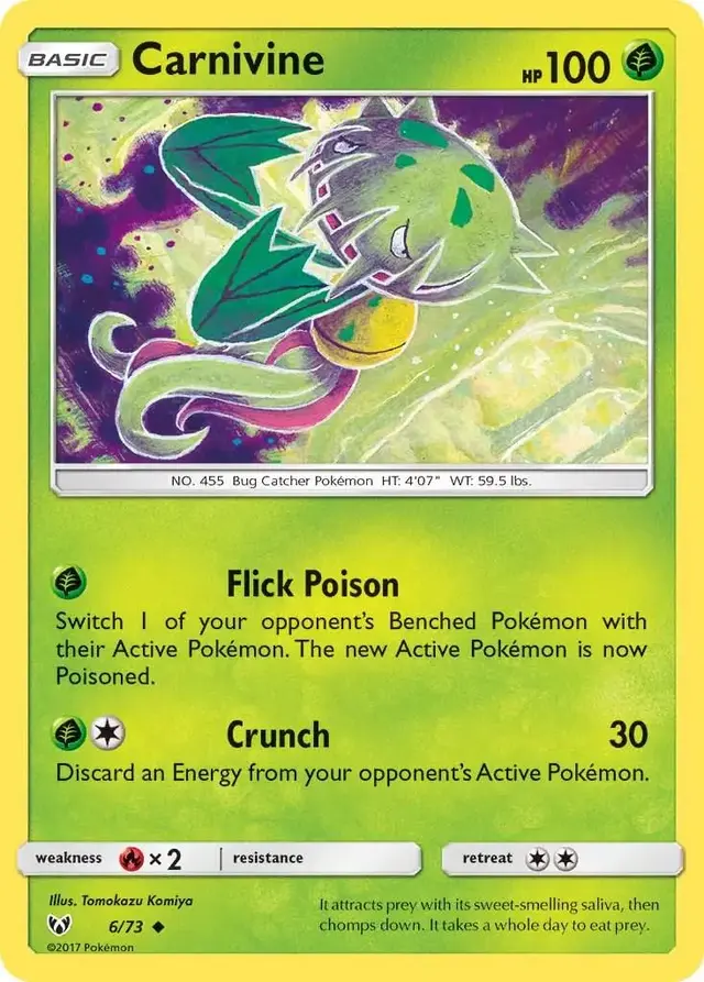 Carnivine - Pokemon Shining Legends #6