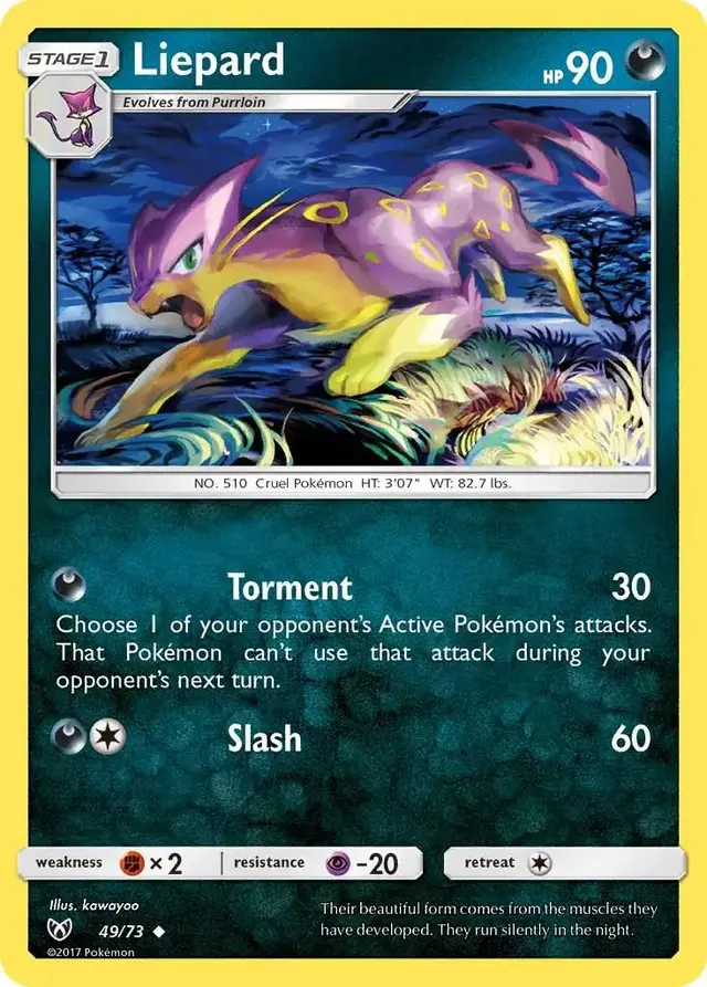 Liepard - Pokemon Shining Legends #49