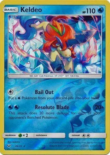 Keldeo [Reverse Holo] - Pokemon Shining Legends #26