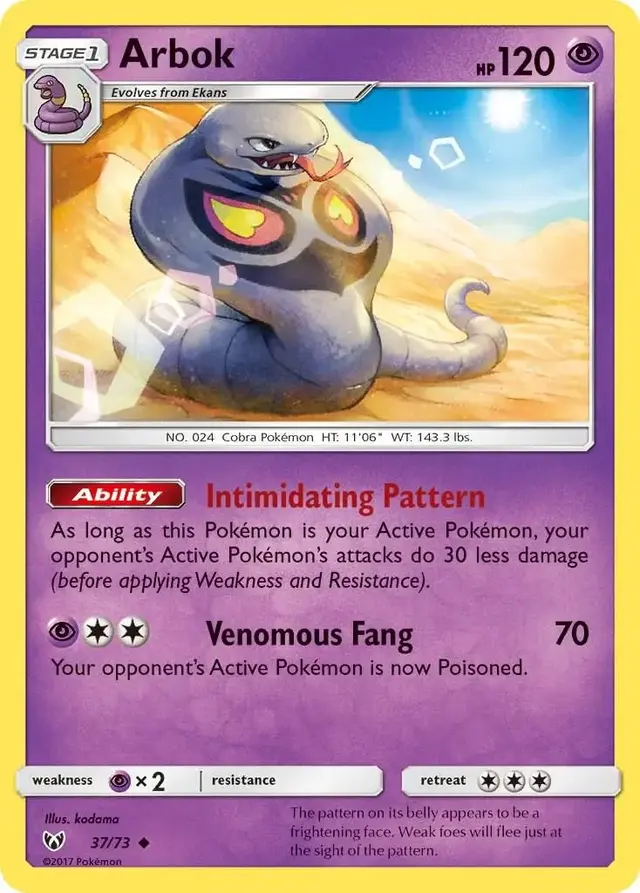 Arbok - Pokemon Shining Legends #37