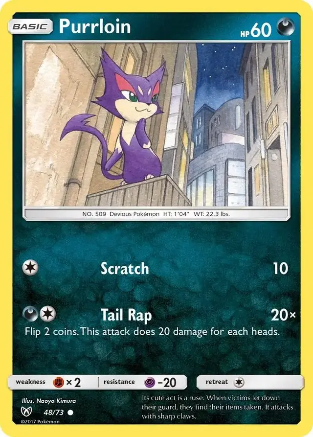 Purrloin - Pokemon Shining Legends #48