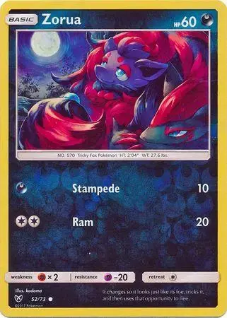 Zorua [Reverse Holo] - Pokemon Shining Legends #52