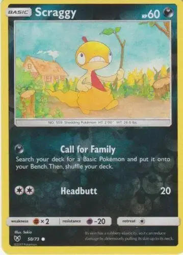 Scraggy [Reverse Holo] - Pokemon Shining Legends #50