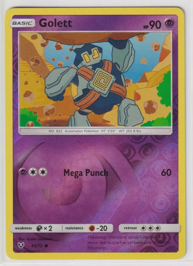 Golett [Reverse Holo] - Pokemon Shining Legends #43
