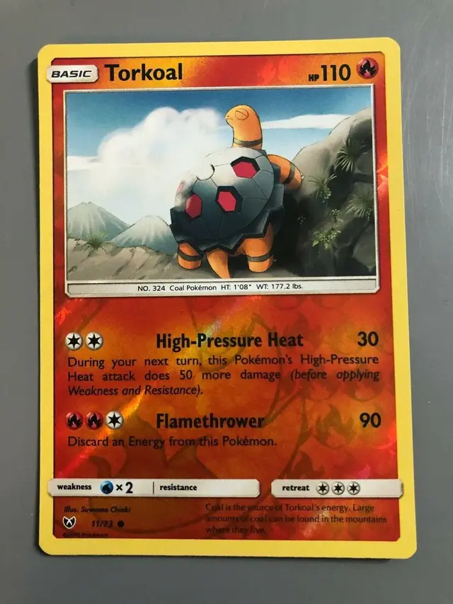 Torkoal [Reverse Holo] - Pokemon Shining Legends #11