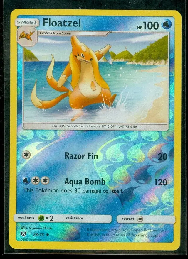 Floatzel [Reverse Holo] - Pokemon Shining Legends #23