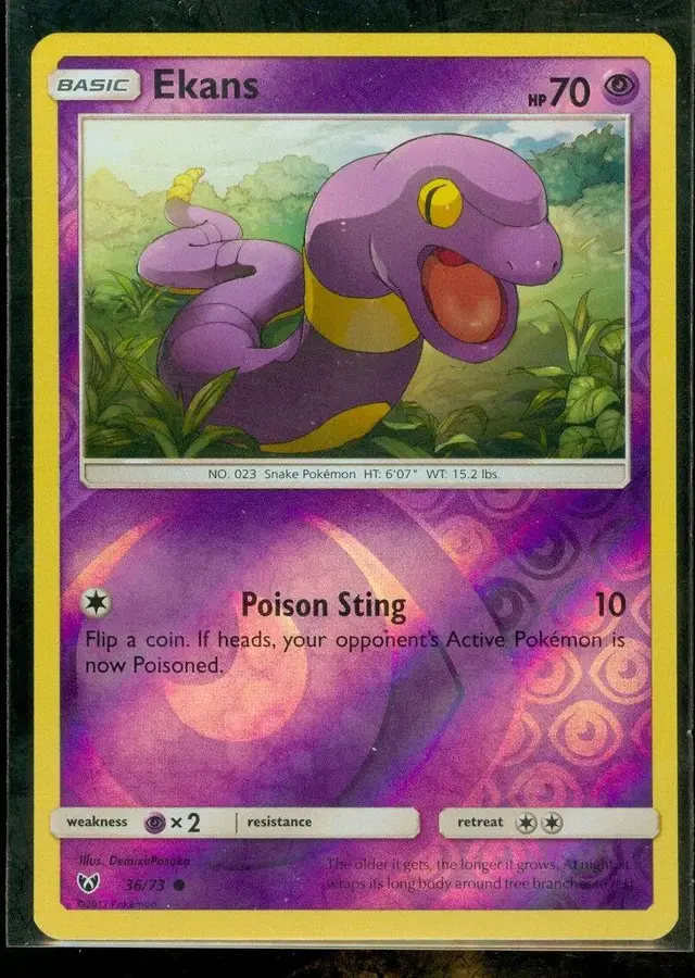 Ekans [Reverse Holo] - Pokemon Shining Legends #36