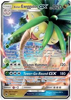Alolan Exeggutor GX - Pokemon Crimson Invasion #74