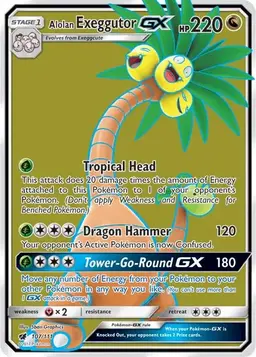 Alolan Exeggutor GX 107 - Pokemon Crimson Invasion